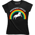 thumbnail image 1 of Black UNICORN SQUAD Rainbow Colors Birthday Christmas Gift T-Shirt, 1 of 4