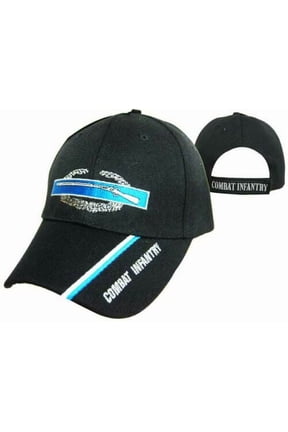 US Army Combat Infantry Black Hat Ball Cap Licensed