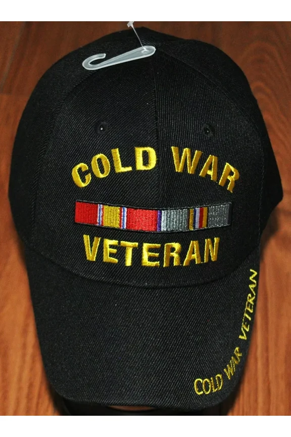 Black US Military Cold War Veteran Hat Baseball Ball Cap Armed Forces