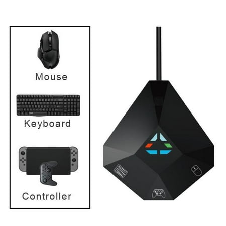 Black USB Keyboard Mouse Converter Adapter fits for N-Switch, Professional Accessories, Simple Operation