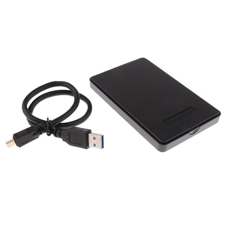 Black USB3.0 To 2.5 Tool Free SSD HDD Enclosure
