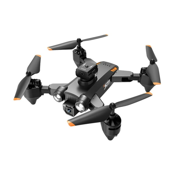 Black Uav Optical Flow Drone, Foldable Real-Time Aerial Photography, Four-Way Obstacle Avoidance, 4K Camera, 12-15 Min Flight, For Kids And Adults, 9X7.1X3.1In 0.92Lb