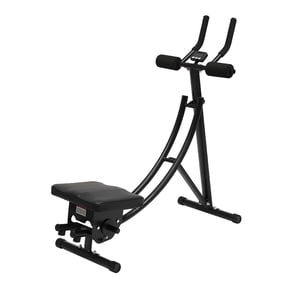 Black Ultimate Core Workout, Ab Exercise Machine for Home Use, Less Stress on Neck, Back, and Shoulders, Abdominal/Core Fitness Equipment for All Training Levels