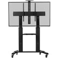 thumbnail image 1 of Black Ultra Heavy Duty Mobile Stand TV Cart Mount, Fits 32" to 100" Flat Screens, 1 of 9