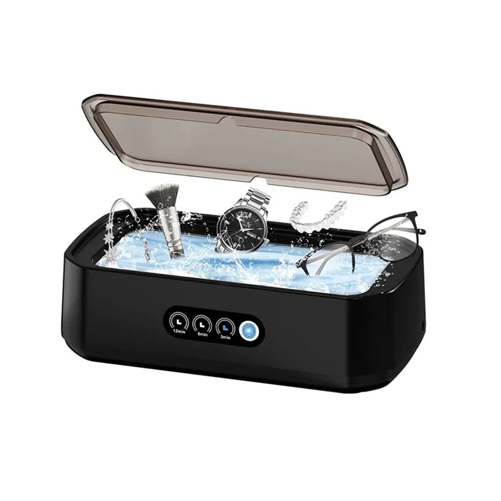 Black Ultra Machine Glasses Cleaning Machine Large Capacity Jewelry Braces Professional Cleaner