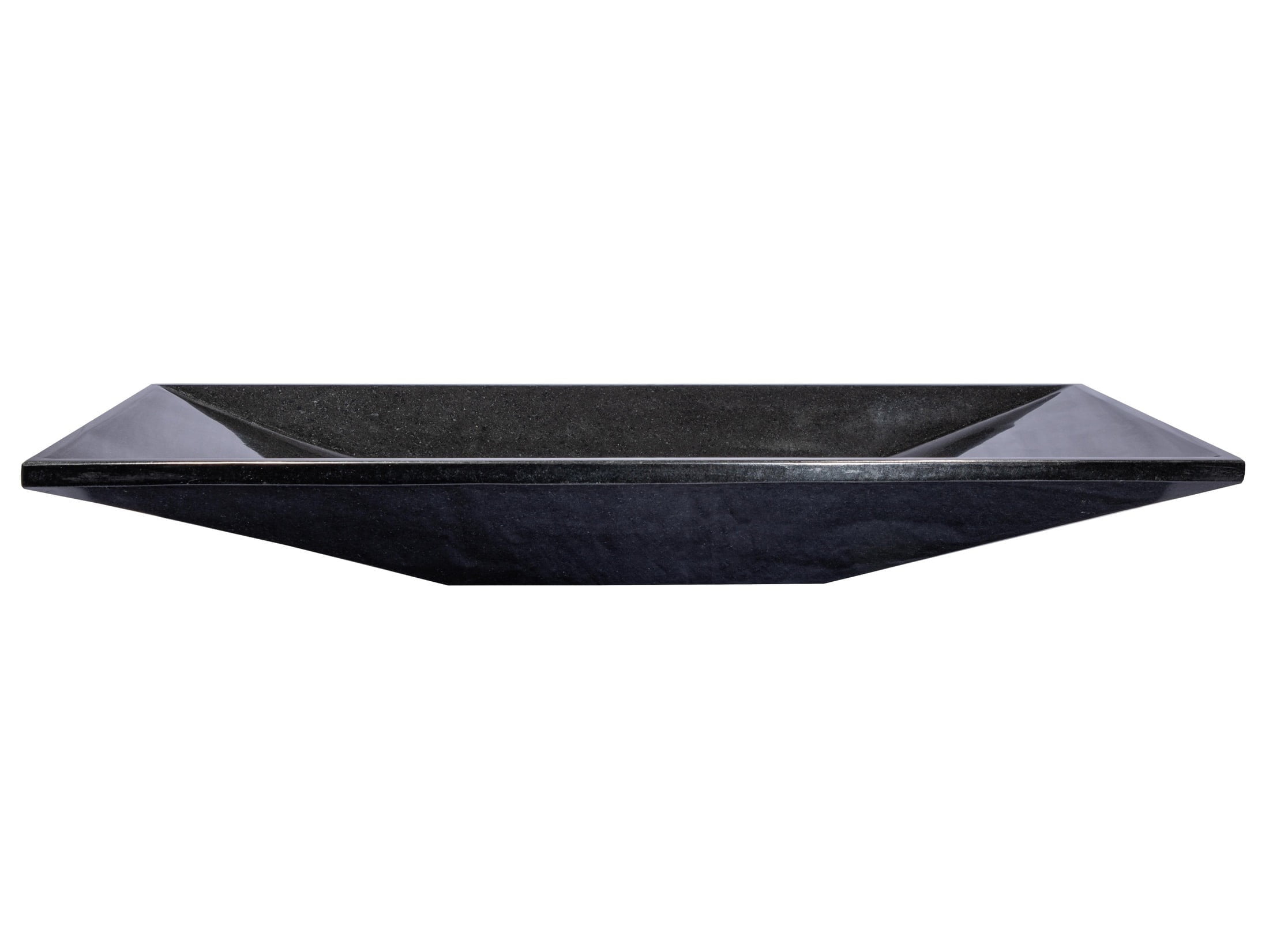 Eden 28'' Black Granite Rectangular Bathroom Sink
