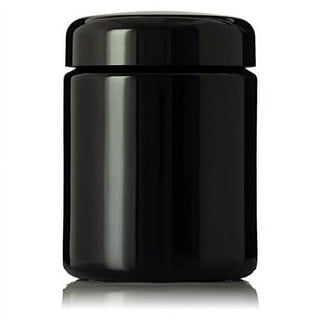 Infinity Jars 1 Liter (34 fl oz) Black Ultraviolet All Glass Refillable Empty Apothecary Jar