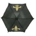 thumbnail image 1 of Black Umbrella with Metallic Gold Fleur De Lis 14.5" (Each), 1 of 1