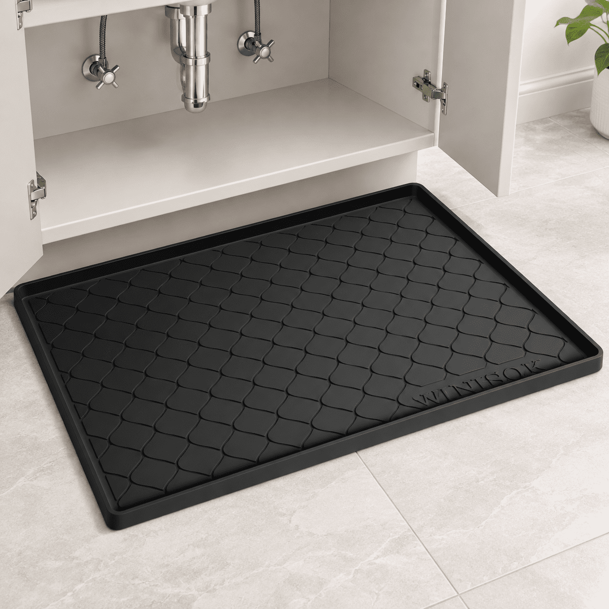 Black Under Sink Mat 19