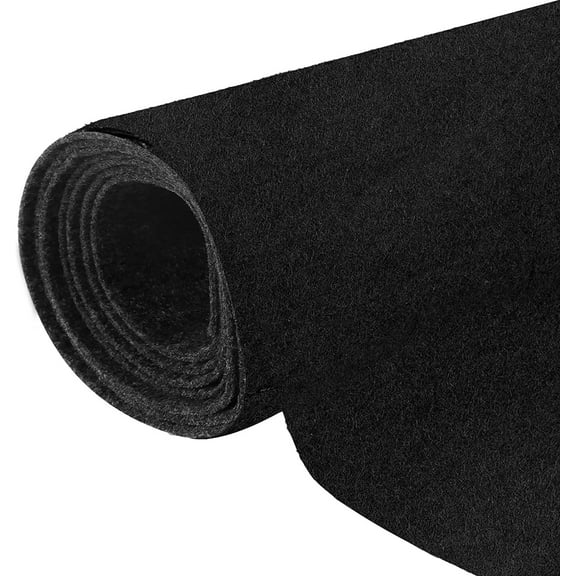 Black Underfelt Carpet for Speaker, Sub Box Carpet, Auto, RV, Boat, Marine, Truck, Car Trunk Liner