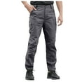 thumbnail image 1 of Black Uniform Pants For Men Ripstop Pants For Men Men's Tactical Pants, Water Resistant Ripstop Cargo Pants, Lightweight Work Hiking Pants, Outdoor Apparel, 1 of 7
