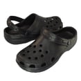thumbnail image 1 of Black Unisex Clog Garden Sandals Nurse Beach Pool Casual Comfy Shoes, 1 of 3
