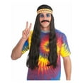 thumbnail image 1 of Black Unisex Hippie Wig, 1 of 2