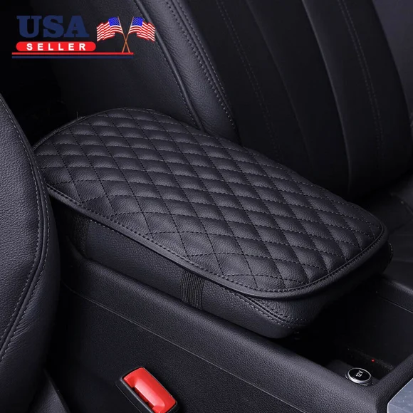 Black Universal Car Auto Armrest Pad Center Console Box Cushion Soft Accessories