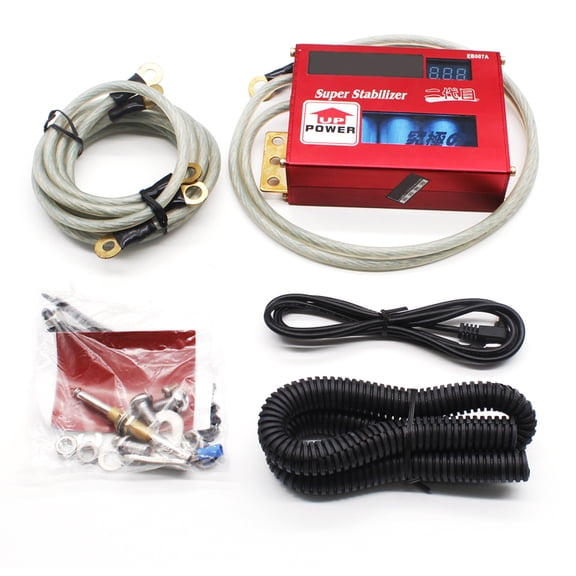 Black-Universal Electric Motor Chip, Turbo Voltage Regulator, ECU, Ignition Booster, Voltage Stabilizer, LED Display, Electronic Rectifier