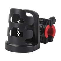 Black Universal Handlebar Cup Holder For Bicycles Motorcycles And Scooters Aluminum Alloy Material 2.95X2.75X6.29 Inch