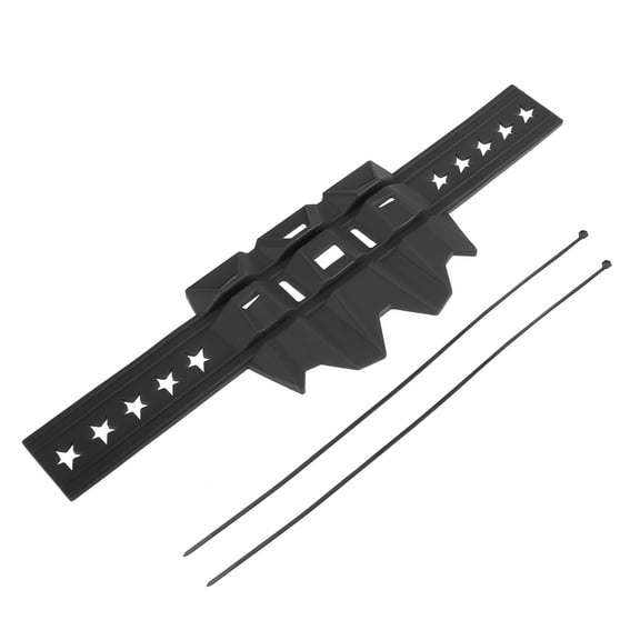 Black Universal Motorcycle Dirt Bike Exhaust Muffler Silencer Protector Guard with Cable Ties