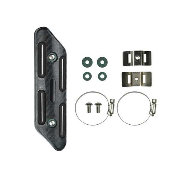 Black Universal Motorcycle Exhaust Pipe Guard Heat Protection Cover For Bike Modification And Style