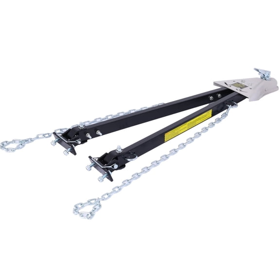 Black Universal Steel RV Car Tow Bar with 2Inch Coupler 5,000 lbs HeavyDuty Adjustable Flat Dinghy Towing Bar for RV Vehicle Towing
