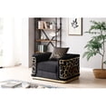 thumbnail image 1 of Black Upholstered Material - Art Deco Design with Stylish Patterns - Various Home Spaces - Durable and Ready to Decorate, 1 of 4
