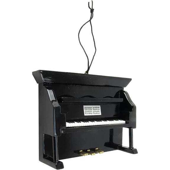 Black Upright Piano Magnet