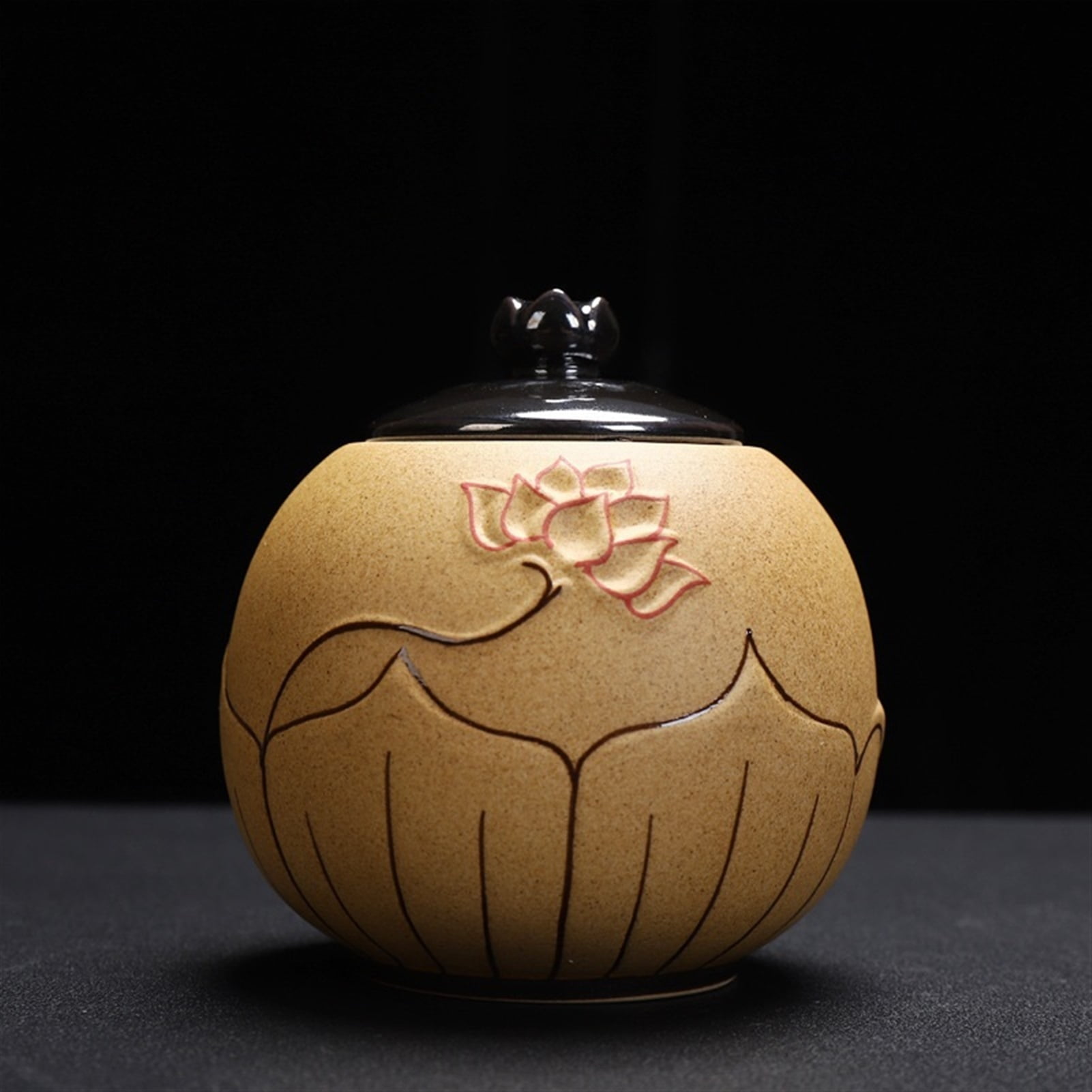 Black Urns For Ceramics Ashes Sealed Cremation Funeral Keepsake Human Pet Memorial Burial Ash Urn