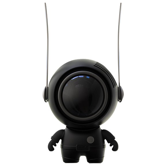 Black Usb Portable Lanyard Handheld Leafless Small Fan 3 Wind Levels 900Mah Rechargeable Battery Quiet 2.6X2.7X3.8 Inch Usb Powered 3 Mode Wind Levels Personal Fan