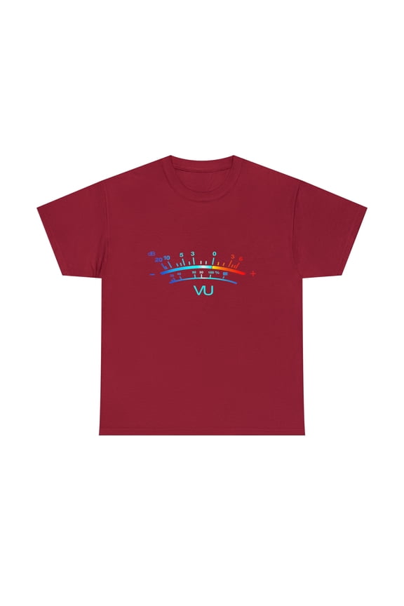 Black VU Meter dB DJ T-Shirt