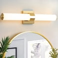 thumbnail image 1 of KAISITE Modern 1-Light Dimmable LED Bathroom Vanity Light, Waterproof Lamps for Bathroom, Acrylic Lampshade, 1 of 7