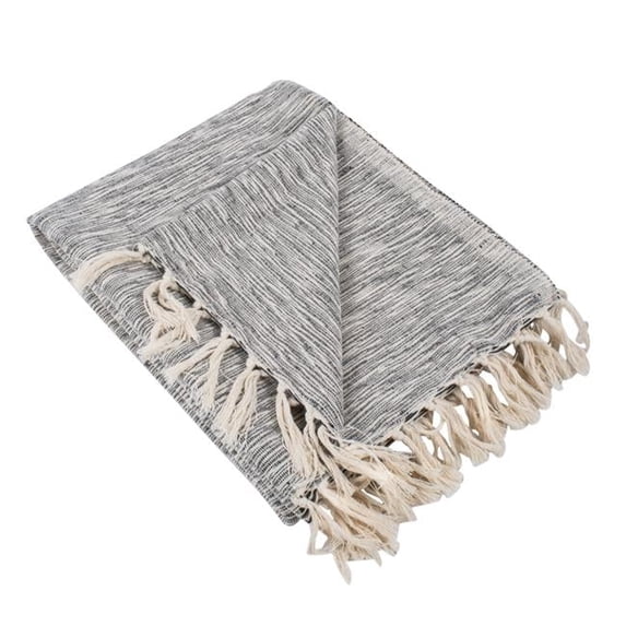 Black Variegated Blanket Throw