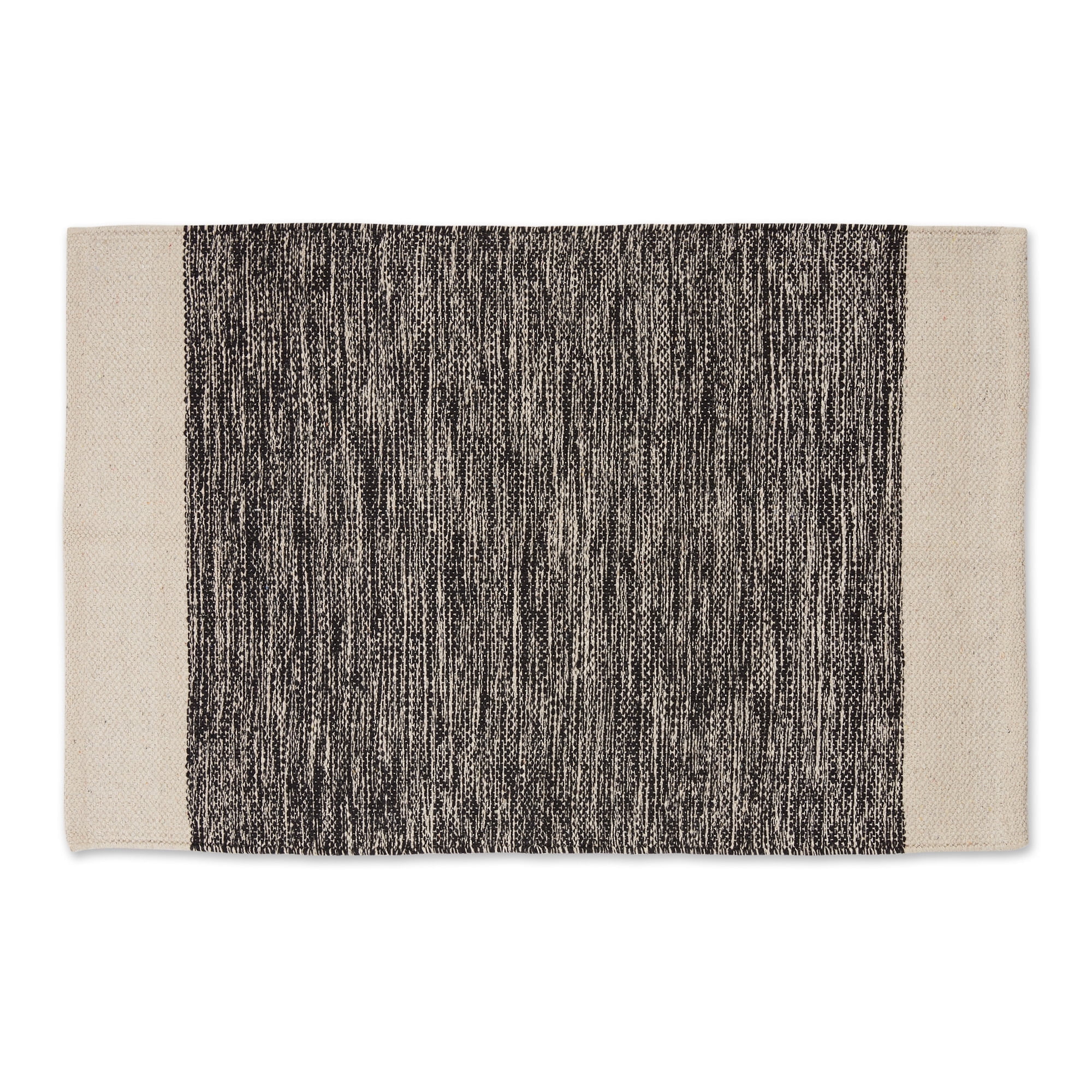 Black Variegated Border Hand-Loomed Rug 2x3 Ft - Walmart.com