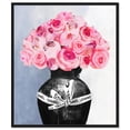 thumbnail image 1 of Black Vase Full of Scent Canvas Fashion Designer Wall Art by Art Remedy, Black Frame, 20" x 30", 1 of 7