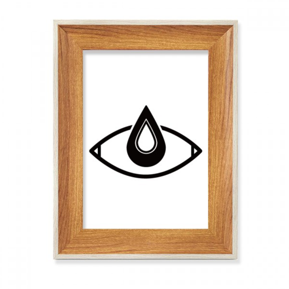 Black Vector Pattern Eye Decoration Desktop Wooden Photo Frame Display Picture Art Painting Multiple Sets