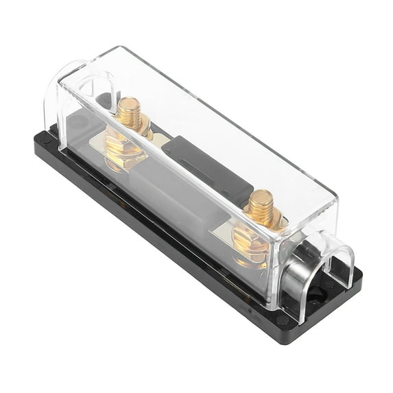 Black Vehicle 125 Amp ANL Fuse with In-Line Holder Electrical Protection Fusible
