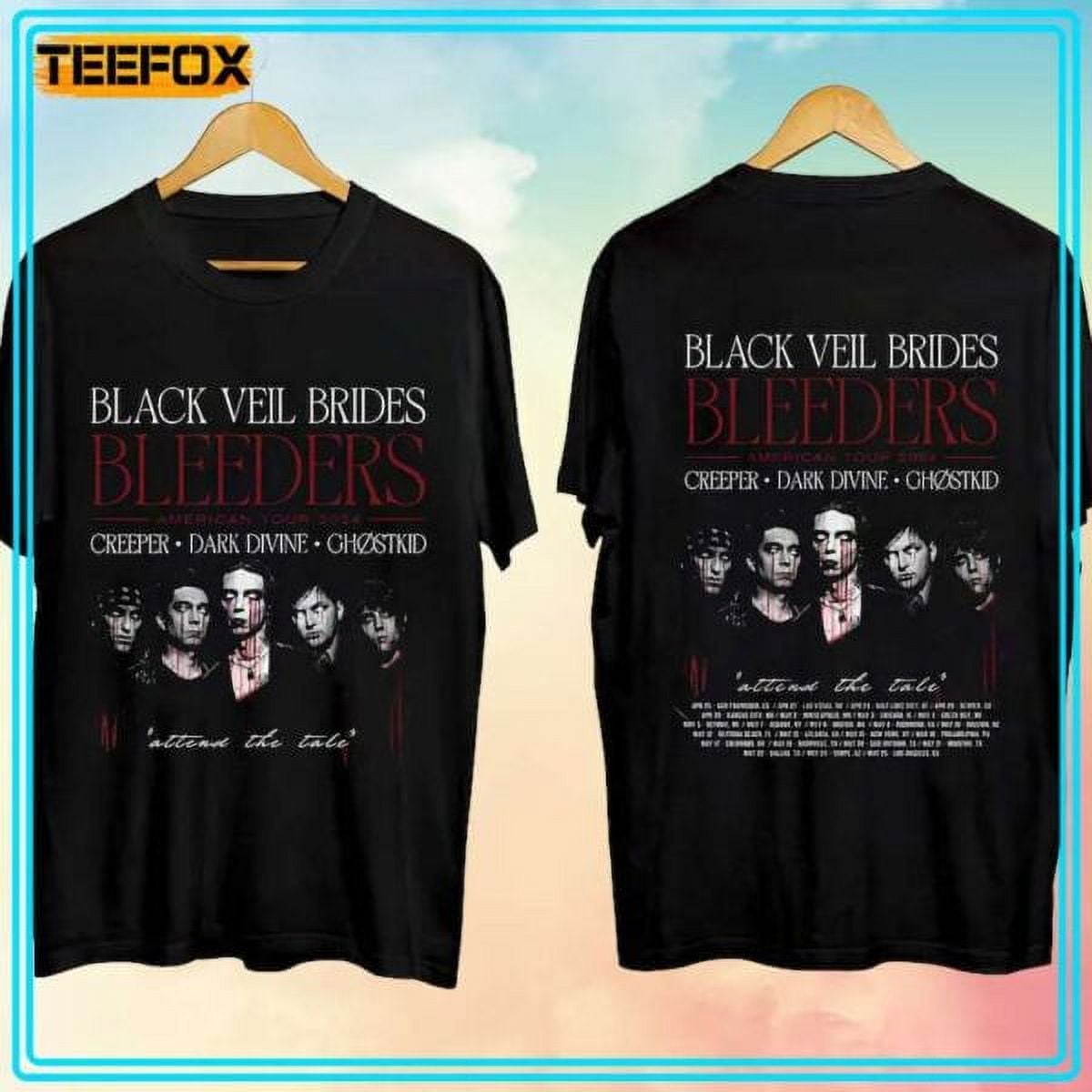 Black Veil Brides Bleeders Tour 2024 TShirt