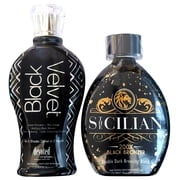 Black Velvet & 200X Double Dark Black Bronzing Tanning Lotion