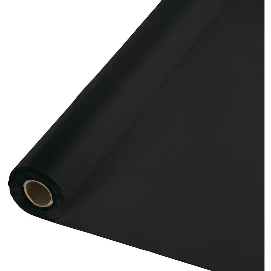 Black Velvet Banquet Table Roll