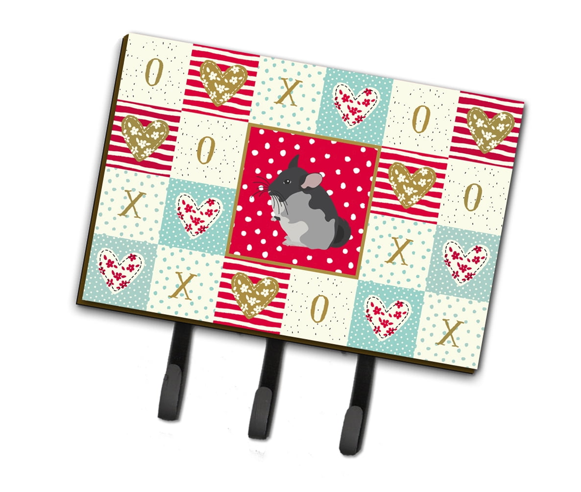 Black Velvet Chinchilla Love Leash or Key Holder