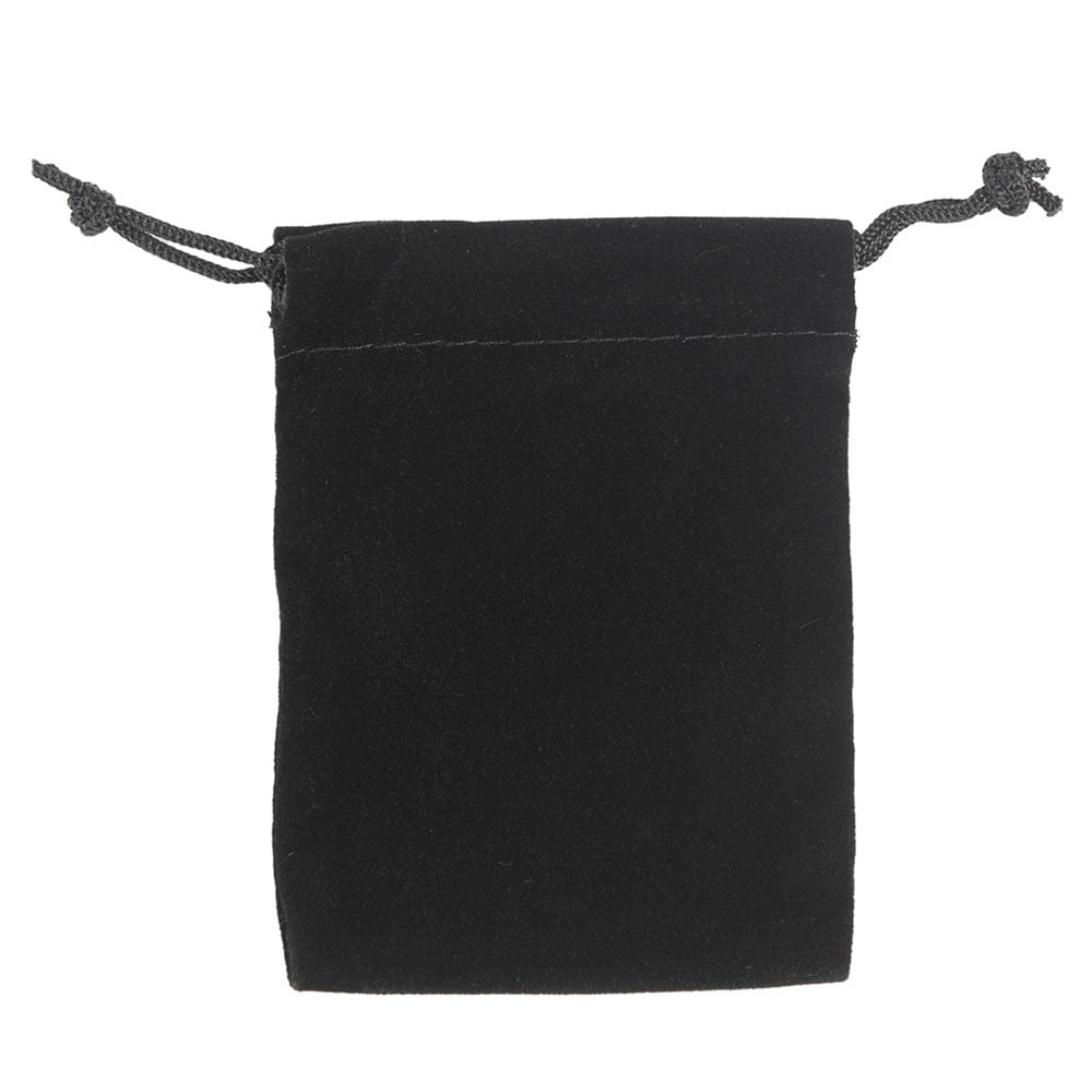 8 Pcs Black Velvet Bags with Drawstrings 7.87×9.72 Large Velvet