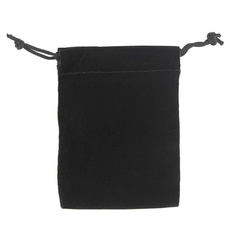  NON-Label (10) Small Velvet Black Pouches With