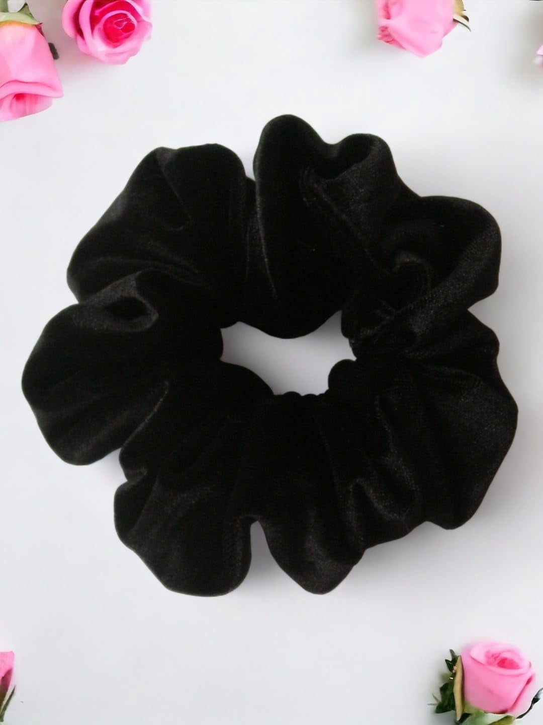 Scranchy Penny's Boutique Black Velvet Hair Scrunchy Large Made in the USA ...