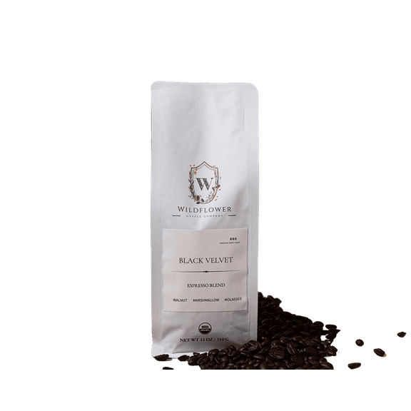 Wildflower Coffee Company Naturally Caffeinated Medium-Dark Roast Ground Coffee, 11 Oz