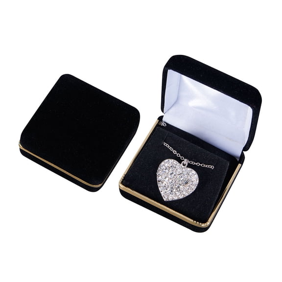 Black Velvet Pendant Box - 50 Included