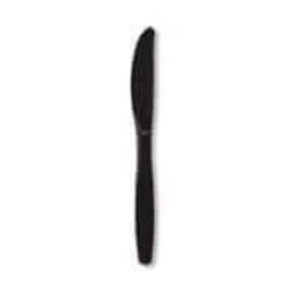 Black Velvet Plastic Knives