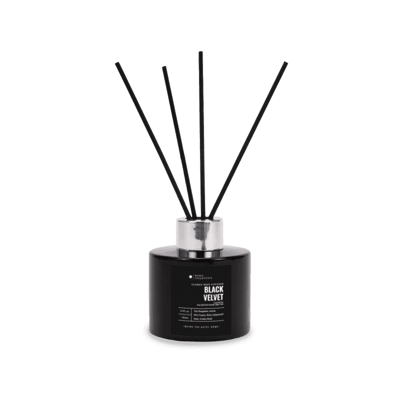Hotel Collection Black Velvet Reed Diffuser Set | Zesty Citrus, Black ...