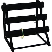 Black Velvet Removable tubes - Multi Bar Display for bracelets/watches