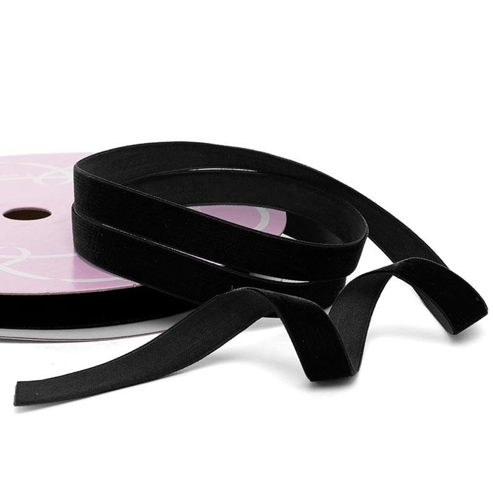 Black Velvet Ribbon - 3/8" Wide X 25 Yards (p4841021)