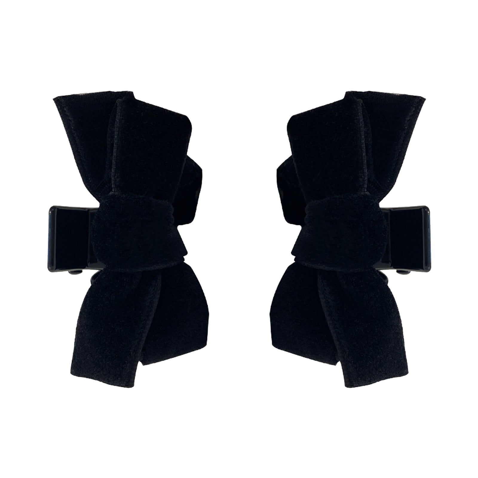Black Velvets Bow Knot Small Side Bangs Hairpin Female Summer Princess