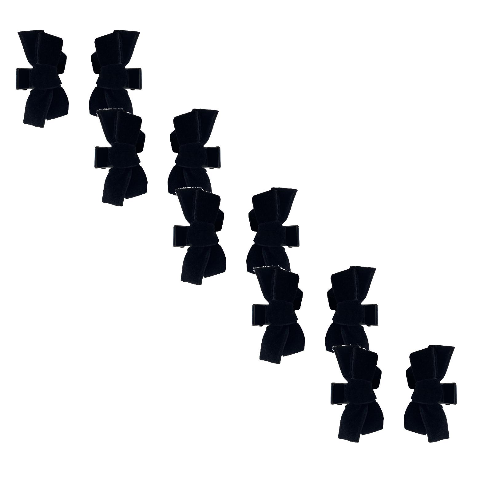 Black Velvets Bow Knot Small Side Hairpin Female Summer Hair Clip