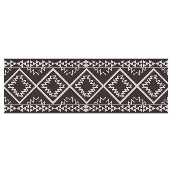 Black Vintage Washable Bohemian Runner Rug For Stairs And Hallway With Non Slide Moroccan Design 2X6Ft Size Approx 24X72 Inches Nylon And Spandex Material For Home Decor Runner Rug Black
